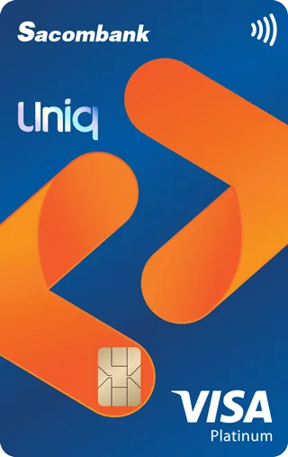 Thẻ Sacombank Visa UNIQ Platinum