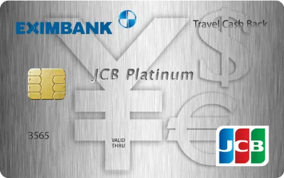 Thẻ Eximbank JCB Platinum Travel Cash Back