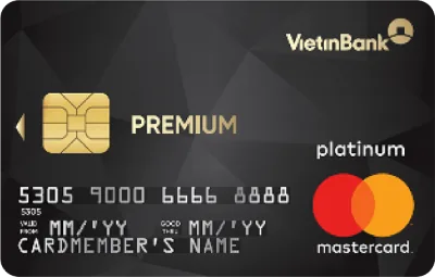 Thẻ VietinBank Mastercard Premium platinum