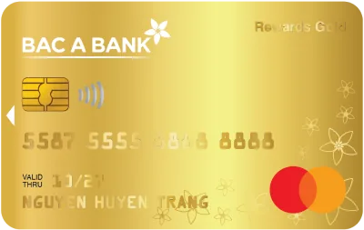 Thẻ BAC A BANK MasterCard Rewards Gold