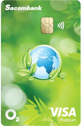 Thẻ Sacombank Visa Platinum O₂