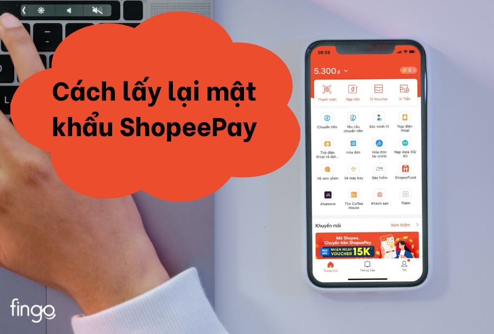 Cách lấy lại mật khẩu ShopeePay