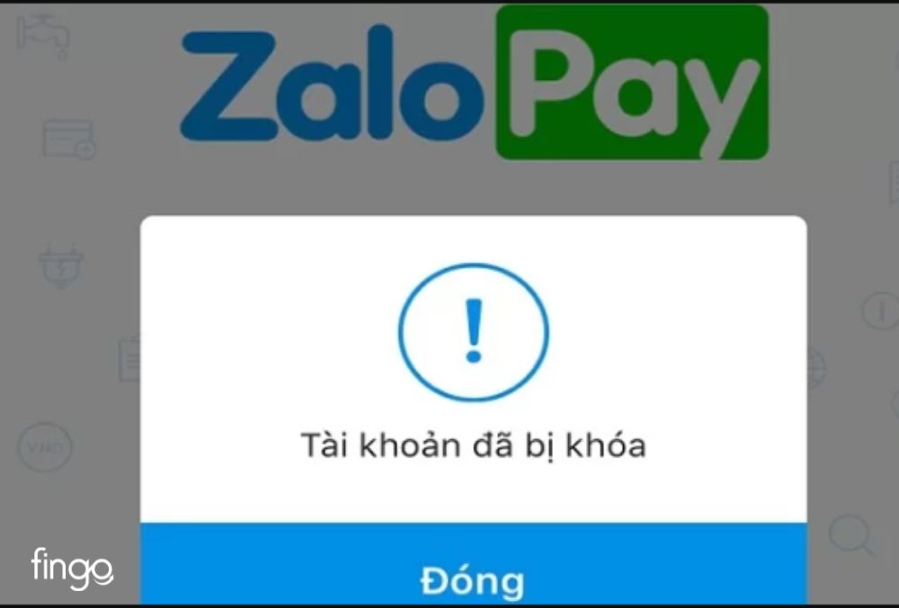 Zalo Pay bị khóa