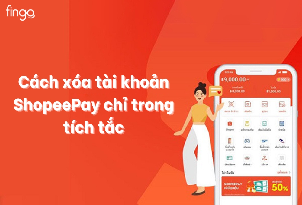 cách xóa tài khoản ShopeePay