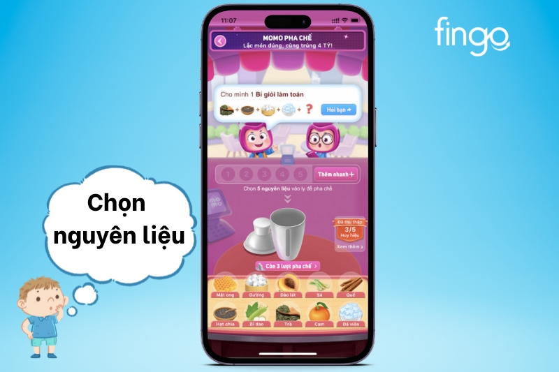Đoán nguyên liệu chính xác cho thức uống