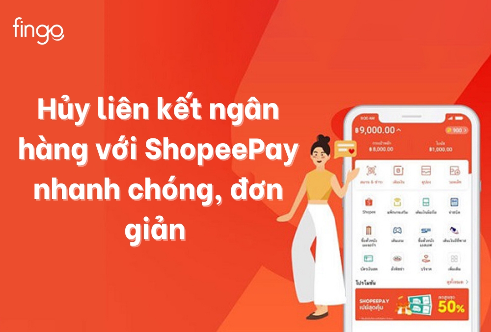 Hủy liên kết ngân hàng với ShopeePay