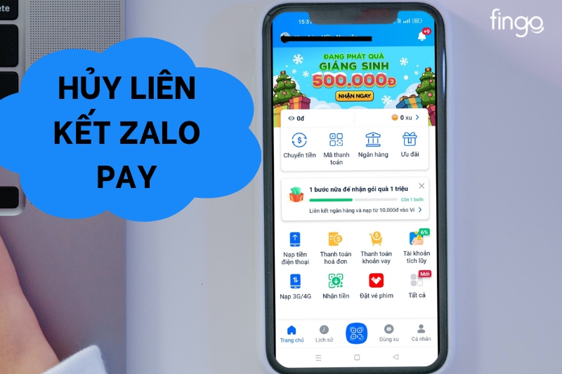 Hủy liên kết Zalo Pay