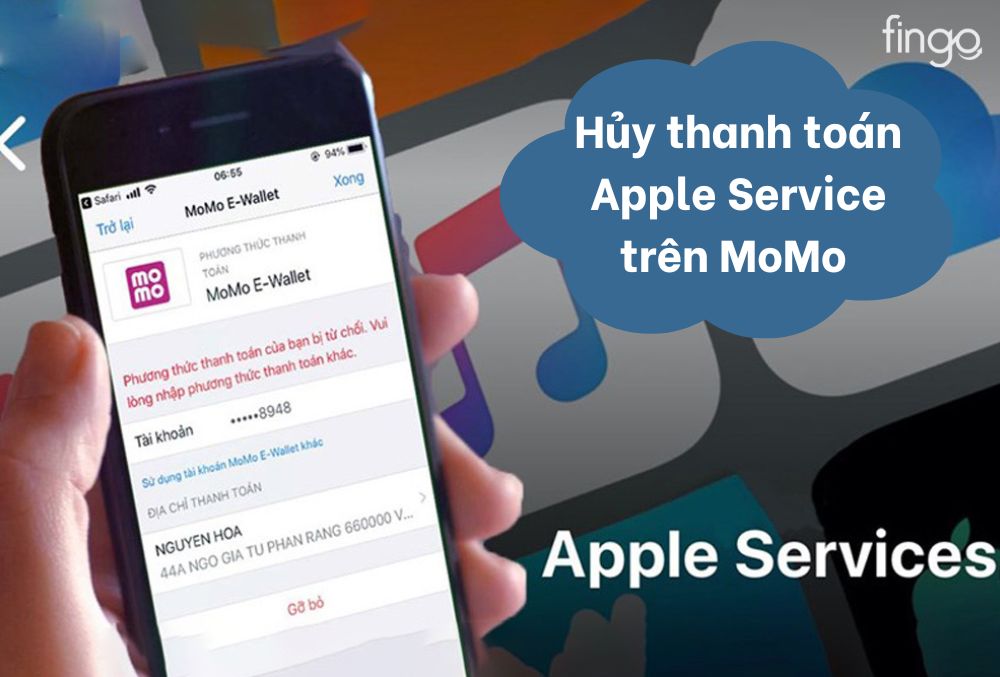 hủy thanh toán App Service trên MoMo