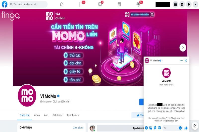 Fanpage của MoMo