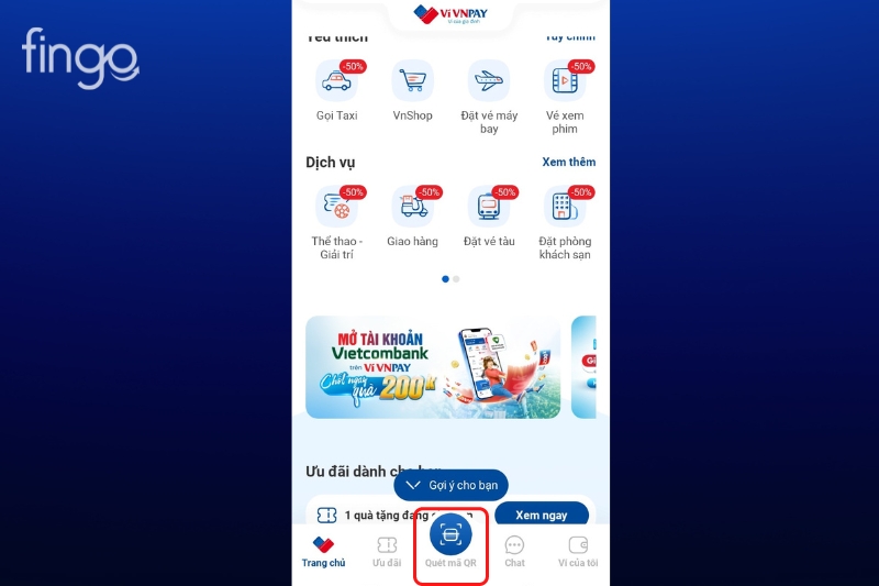 Quét mã VNPAY QR