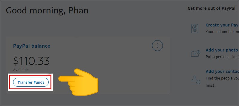 Cách rút tiền từ Paypal về ngân hàng