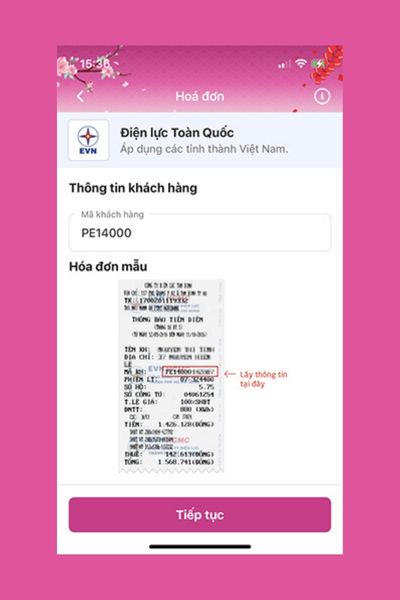 Nhập Mã khách hàng