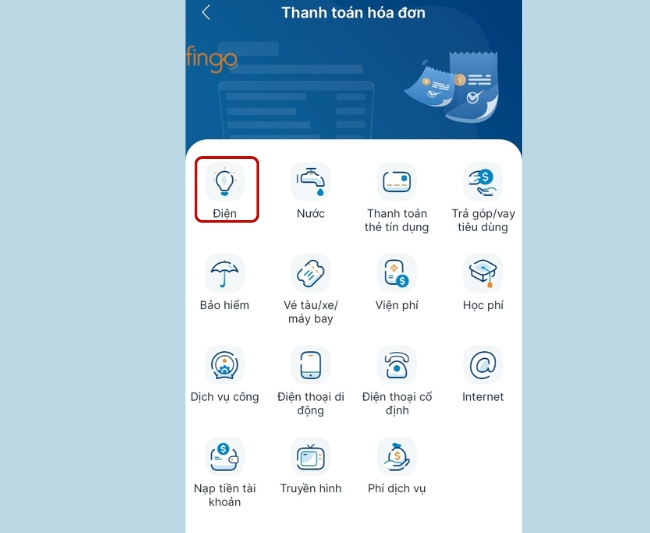 Chọn loại hóa đơn