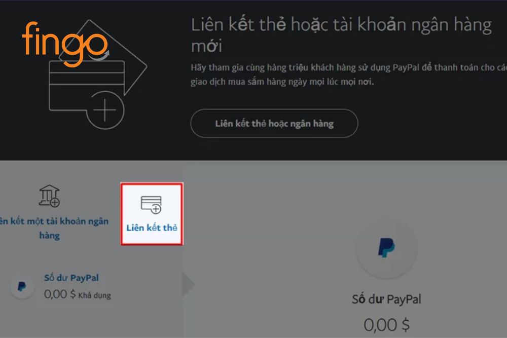 Liên kết thẻ ngân hàng với Paypal