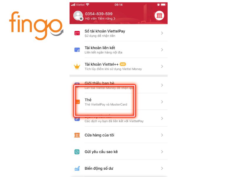 Mở thẻ Mastercard ViettelPay