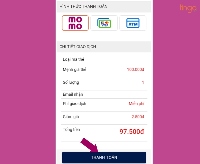 Xác nhận thông tin thanh toán