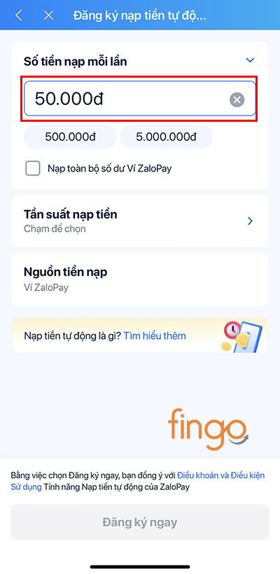 Nhập số tiền