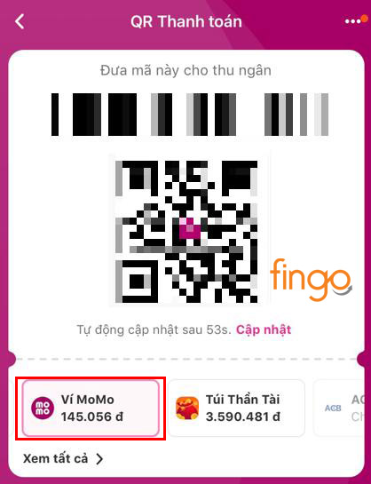 Chuyển phương thức thanh toán thành Ví Trả Sau