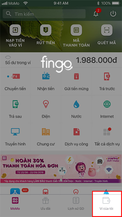 Chọn Ví của tôi
