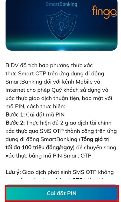 Chọn Cài đặt PIN.