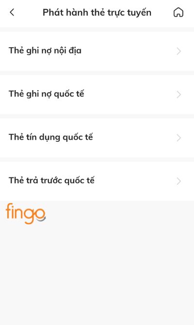 Chọn hình thức thẻ phi vật lý. 