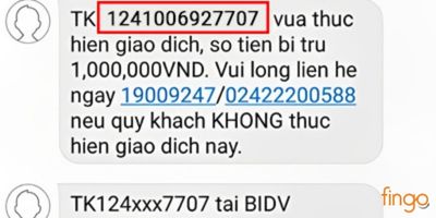 Kiểm tra số tài khoản BIDV qua tin nhắn.
