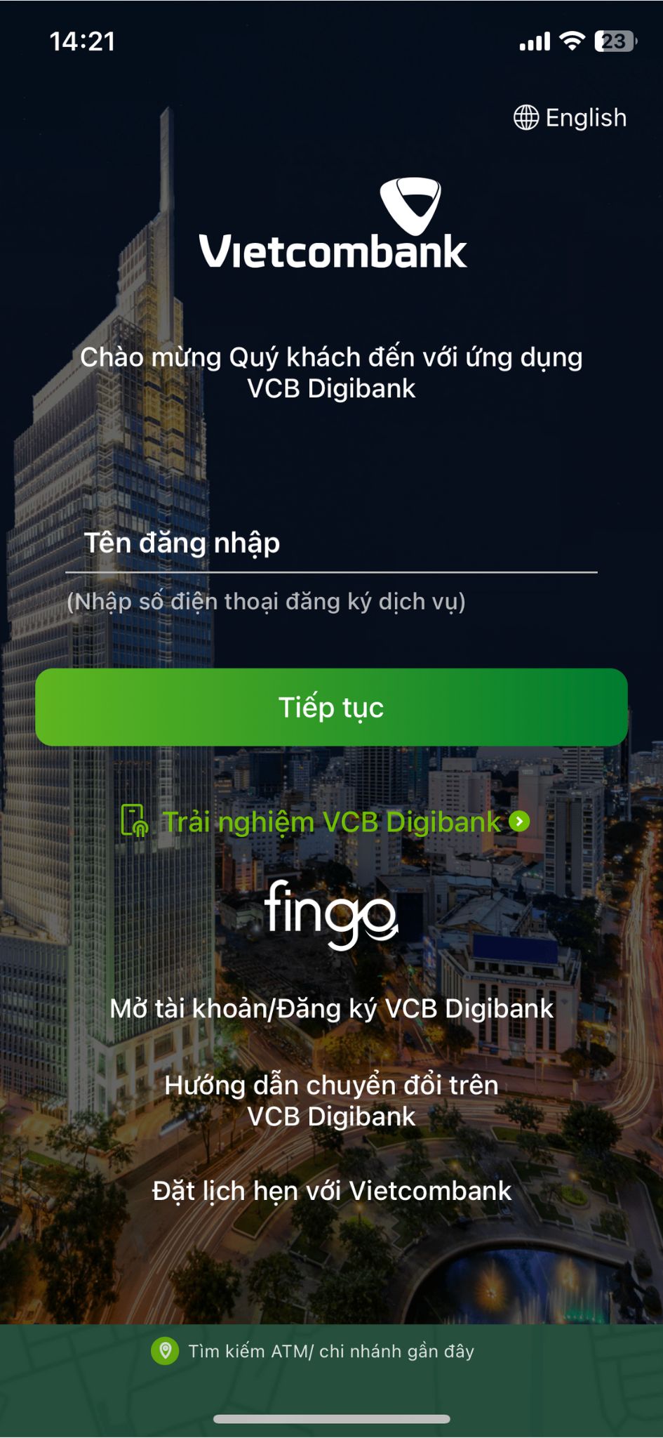 wrong key vietcombank bước 3