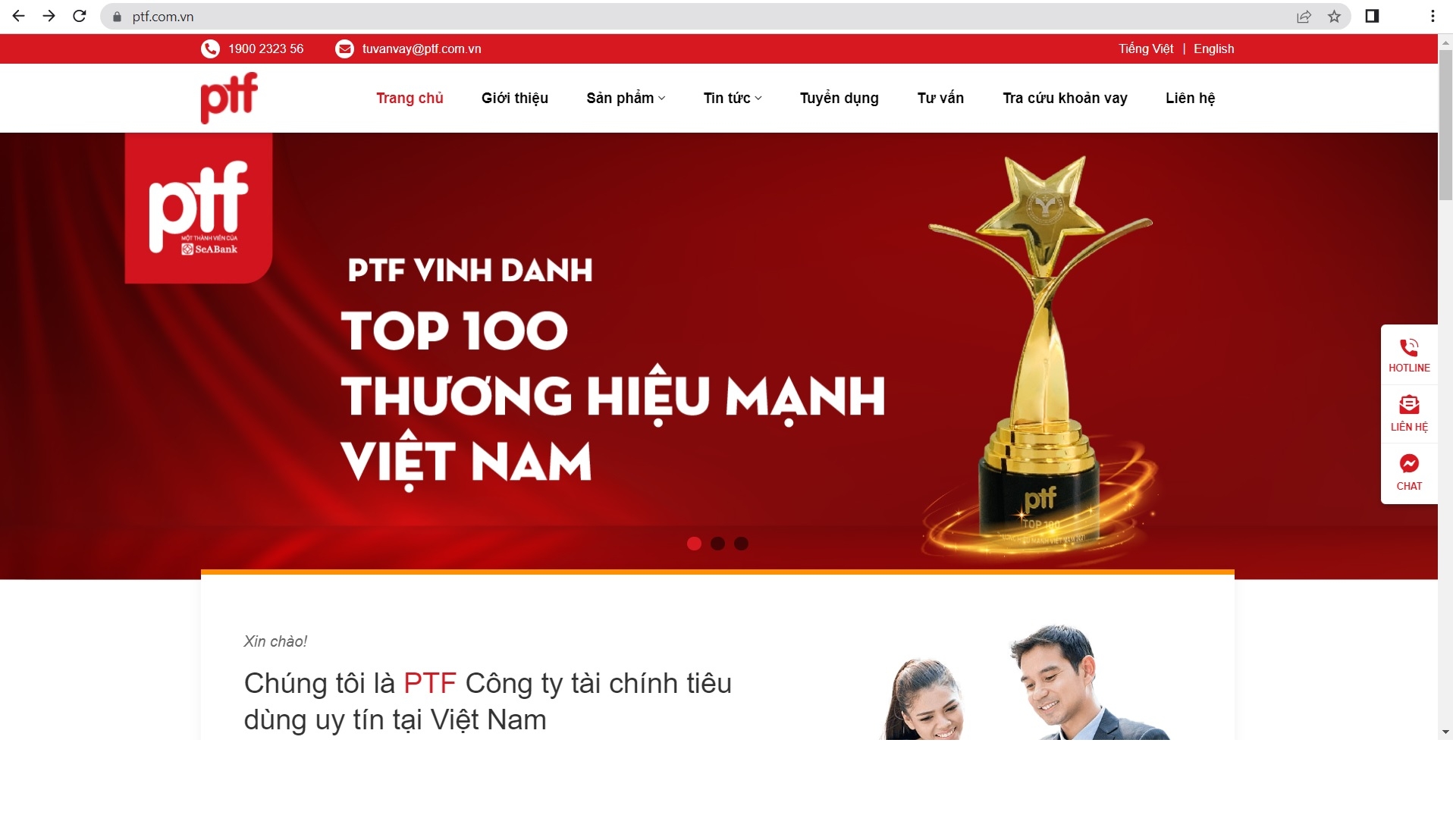 Tài chính Fingo -Hướng dẫn truy cập tra cứu PTF