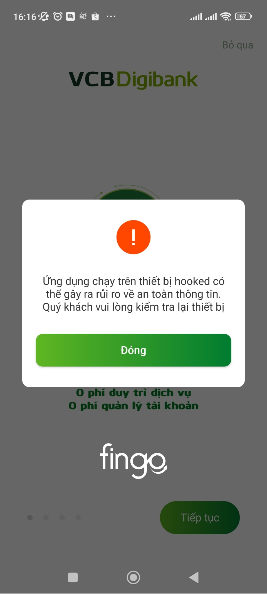 Cách đăng nhập 2 tài khoản Vietcombank trên điện thoại b4