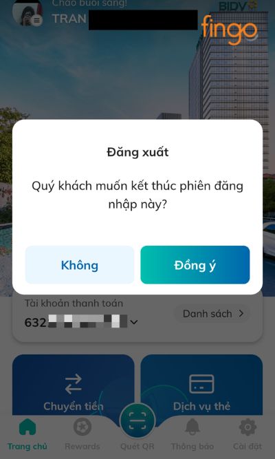 Lúc này màn hình hiển thị thông báo, chọn Đồng ý.