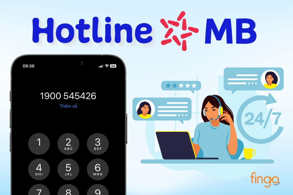 Gọi điện đến hotline MB Bank để được hỗ trợ nhanh chóng