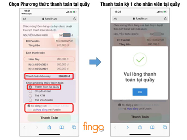 Thanh toán qua Fundiin
