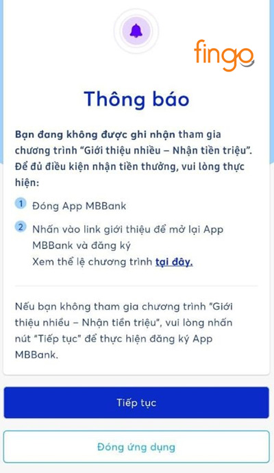 Ghi nhận tham gia chương trình ưu đãi