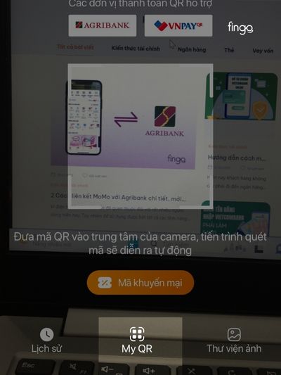 Chọn my QR để chọn loại mã QR cần tạo