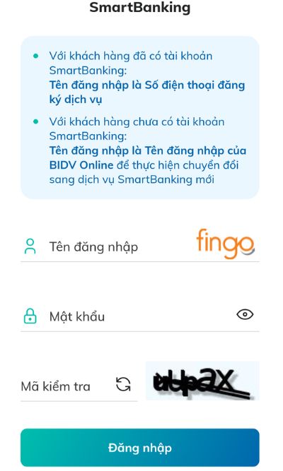 Đăng nhập tài khoản trên website