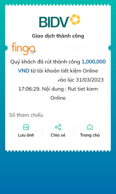 Số tiền tiết kiệm sẽ được rút về tài khoản mà khách hàng chọn.