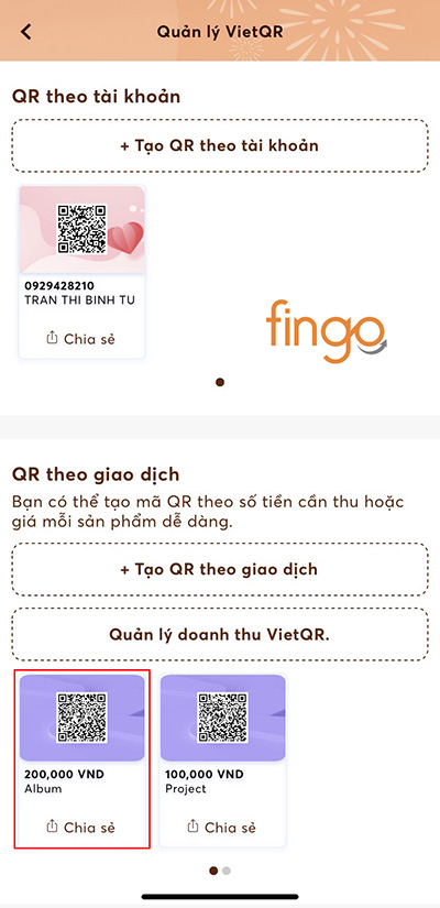 Chọn mã QR