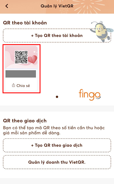 Tạo mã QR MBBank theo số tài khoản đã được tạo thành công