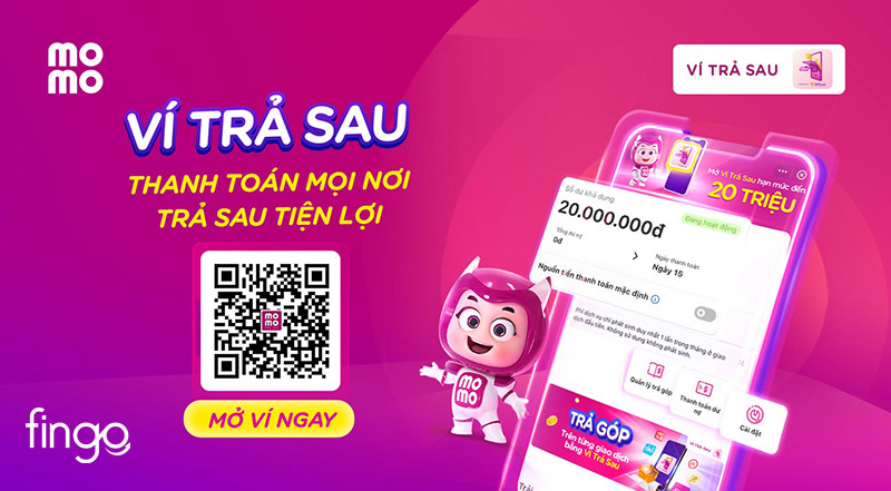 Ví trả sau MoMo với nhiều tính năng nổi bật