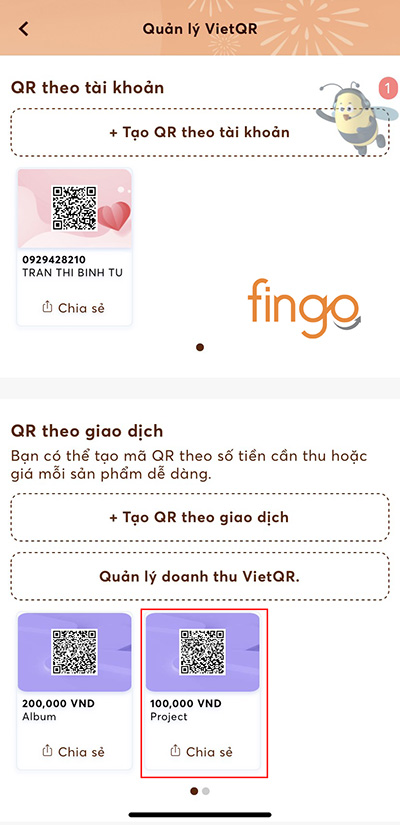 Chọn mã QR