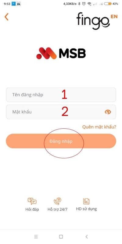 Cách kích hoạt thẻ MSB qua app MSB
