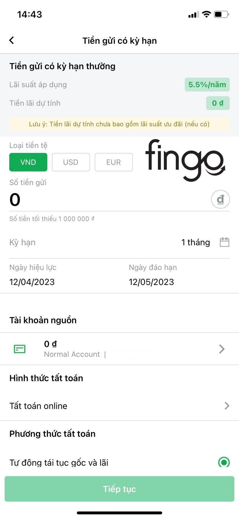 Điền các thông tin hệ thống yêu cầu