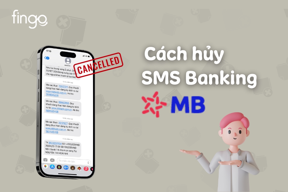 Hướng dẫn cách hủy SMS Banking MB Bank online trên app