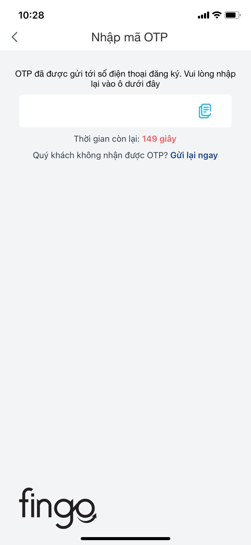 Nhập mã OTP