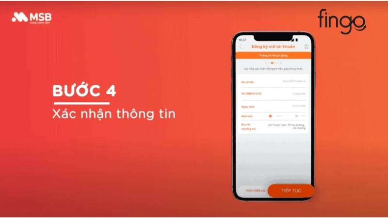 Xác nhận thông tin