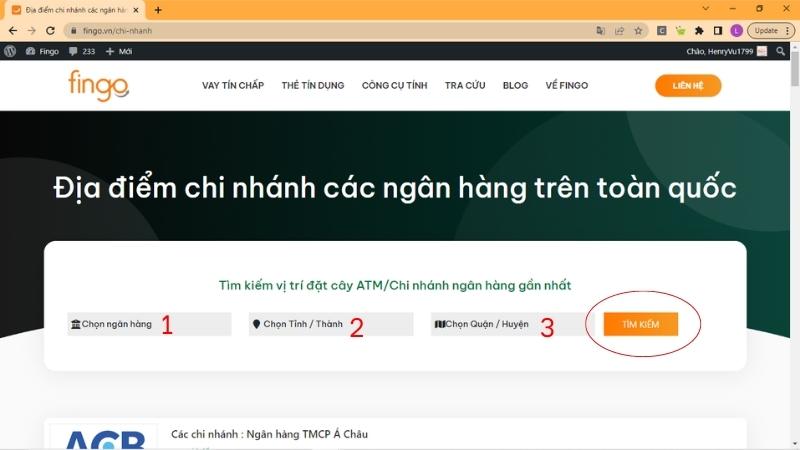 Tra cứu số hotline trong các chi nhánh ngân hàng