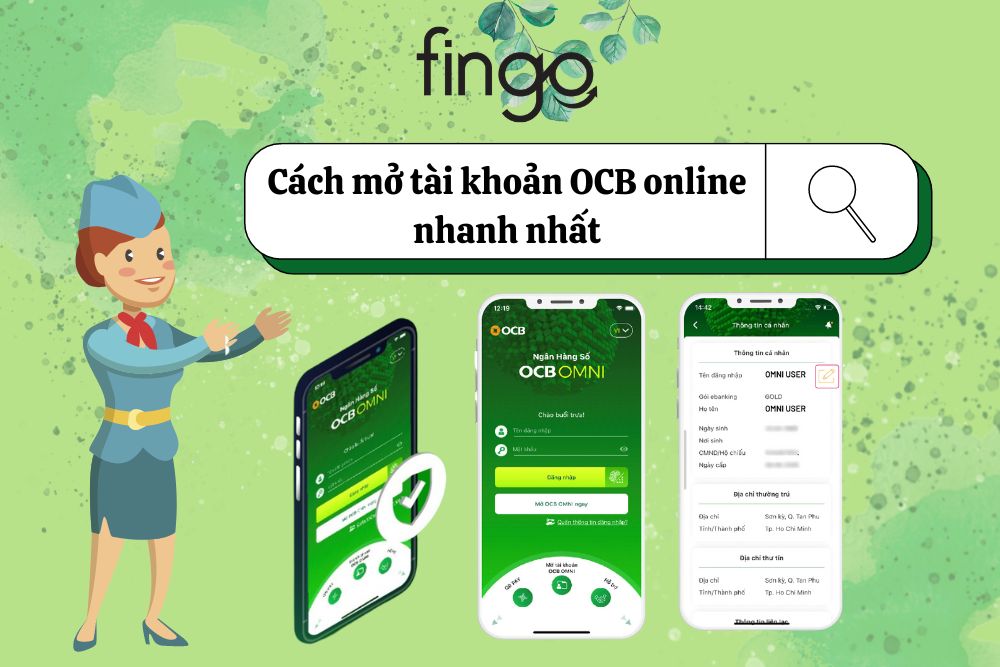 Cách mở tài khoản OCB online nhanh nhất tại nhà