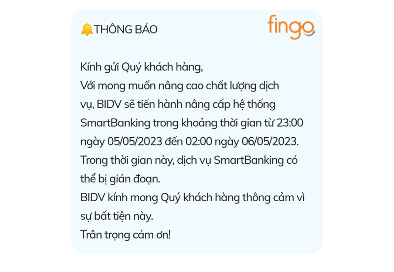 Lỗi hệ thống hay hệ thống đang bảo trì