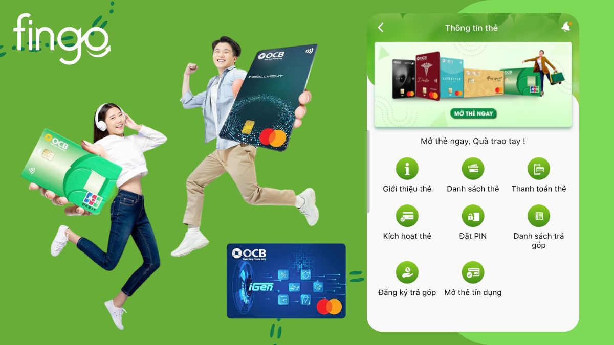 Dịch vụ "Thẻ: trong OCB OMNI.