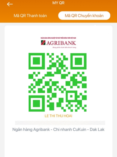 Mã QR Thanh toán cá nhân của bạn 